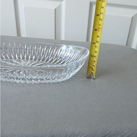Princess House Royal Highlights Lead Crystal Oval Serving Dish 821 vintage 90s - Picture 8 of 9